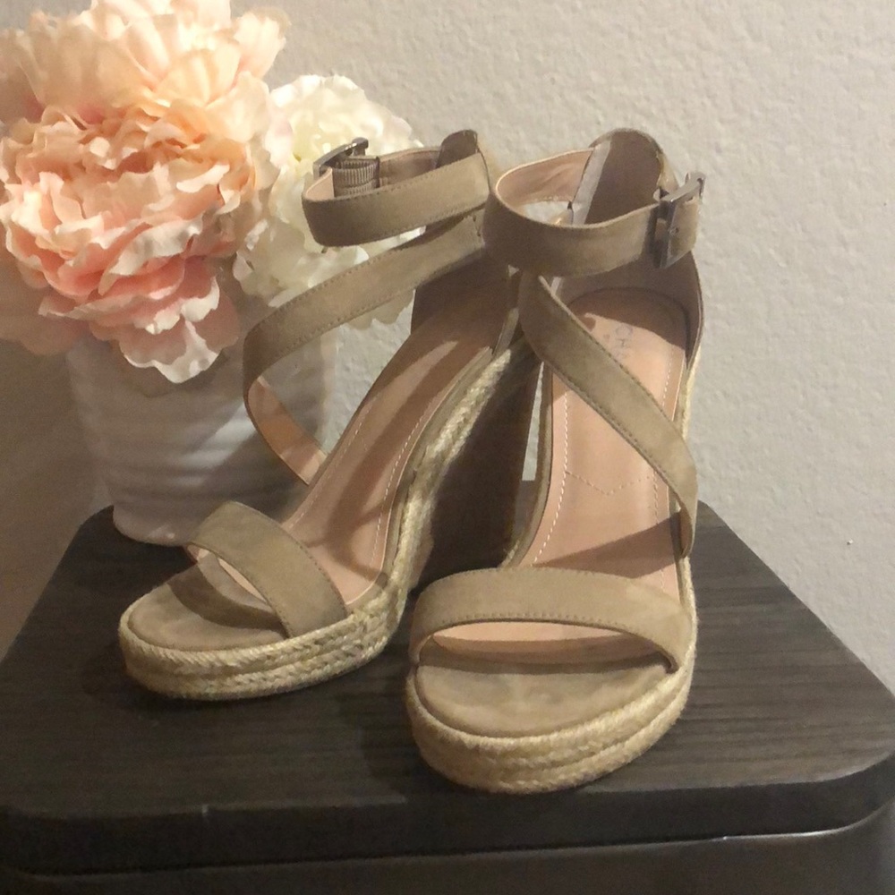 Charles by Charles David Cork Wedge Sandals